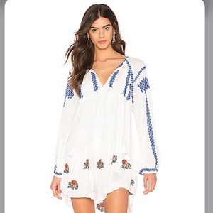 Wild Horse Embroidered Mini Dress